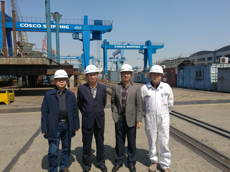扬子江船舶学院赴南通惠生重工有限公司等四家船舶企业调研