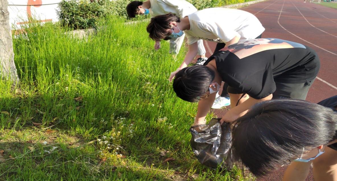 同学,你劳动的身影真美  --交通工程学院组织留校学生开展劳动教育