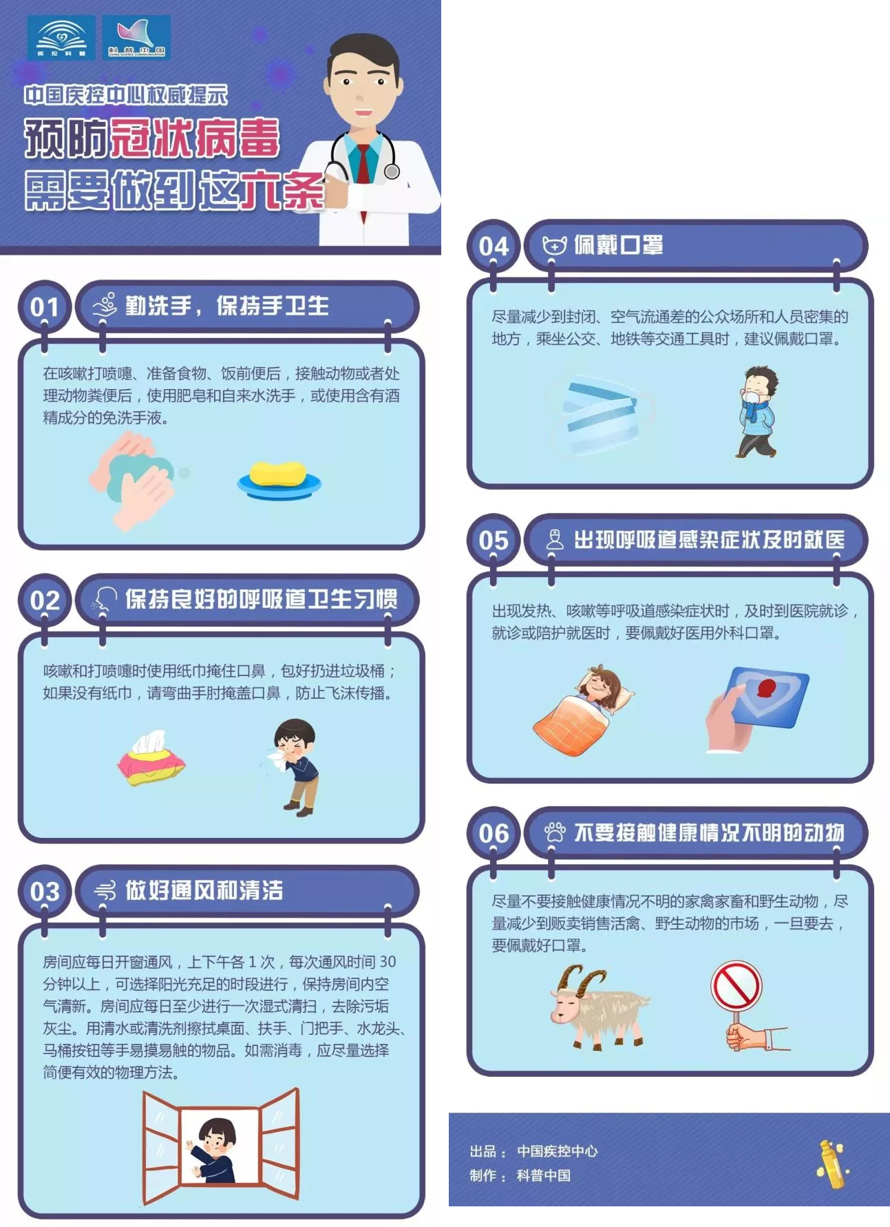 中国疾控中心权威提示：预防冠状病毒这样做！